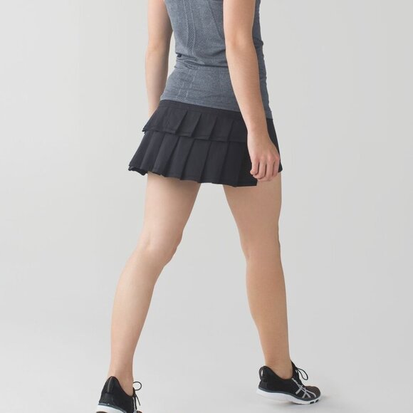 Lululemon Pace Setter Skirt Black 6 - Picture 1 of 5